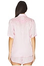 view 3 of 5 Embroidered Short Sleeve Shirt in Rose Quartz