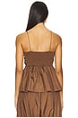 view 3 of 4 Parachute Peplum Cami in Cocoa