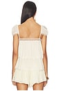 view 3 of 4 Lace Trim Babydoll Top in Whisper Hour