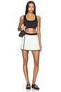 view 6 of 6 Brenda Wrap Skort in White
