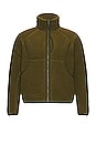 view 1 of 4 Thermal Boa Fleece Jacket in Olive