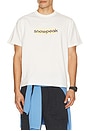 view 1 of 4 Sp Reflective Typography T-Shirt in Off White