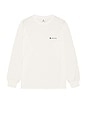 view 5 of 4 Soft Cotton Relaxed Logo L/S T-Shirt in Off White