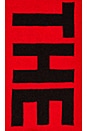 view 3 of 3 Logo Scarf in TNF Red & TNF Black