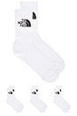view 1 of 2 Everyday Standard Crew Sock 3 Pack in TNF White
