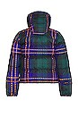 view 2 of 3 Printed 71 Sierra Down Short Jacket in Ponderosa Green Large Half Dome Plaid Print