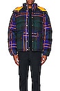 view 3 of 3 Printed 71 Sierra Down Short Jacket in Ponderosa Green Large Half Dome Plaid Print