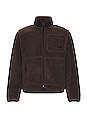 view 1 of 4 Extreme Pile Full Zip Jacket in Coal Brown