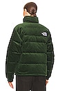 view 5 of 7 92 Reversible Nuptse Jacket in Pine Needle & Coal Brown
