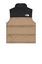 view 4 of 5 1996 Retro Nuptse Vest in Mocha Brown & TNF Black