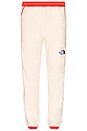 view 2 of 4 Color Block Fleece Jogger in Vintage White & Flare
