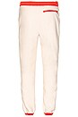 view 3 of 4 Color Block Fleece Jogger in Vintage White & Flare