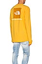 view 1 of 5 CAMISETA LONG SLEEVE RED BOX in TNF Yellow