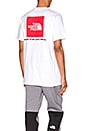 view 1 of 5 T-SHIRT RED BOX in TNF White & TNF Red