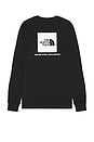 view 1 of 3 Long Sleeve Box NSE Tee in TNF Black & TNF White