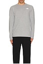 view 3 of 3 Long Sleeve Box NSE Tee in TNF Pale Grey Heather