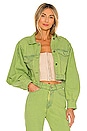 view 1 of 4 Caliz Denim Jacket in Green