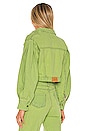 view 3 of 4 Caliz Denim Jacket in Green