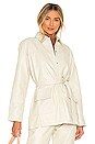 view 2 of 5 Lili Leather Jacket in Ivory