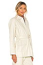 view 3 of 5 Lili Leather Jacket in Ivory