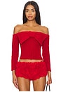 view 1 of 4 Isolda Top in Red