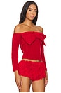 view 2 of 4 Isolda Top in Red