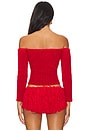 view 3 of 4 Isolda Top in Red