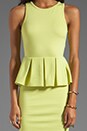 view 5 of 5 My Soft Petal Peplum Dress in Lime