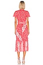view 3 of 3 VESTIDO NEW BLAIRE in Ditsy Floral Stripe Guava
