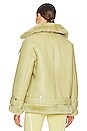 view 4 of 5 Moya V Oversized Shearling Moto in Pollen