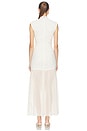 view 3 of 4 MAXIVESTIDO LACE RUCHED MAXI DRESS in Egret