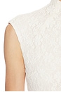 view 4 of 4 MAXIVESTIDO LACE RUCHED MAXI DRESS in Egret
