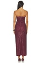 view 3 of 4 Beaded Maxi Tube Dress in Zinfandel
