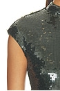 view 5 of 4 Sequins Maxi Train Dress in Black Olive