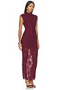 view 2 of 3 Flower Mesh Maxi Dress in Decadent Chocolate