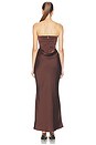 view 4 of 4 Corsage Long Dress in Chicory Coffee