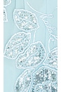 view 5 of 5 Beaded Cut Out Dress in Embellished Flower Embroidery & Blue Topaz