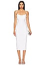 view 1 of 3 Ruched Midi Dress in Bright White