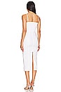 view 3 of 3 Ruched Midi Dress in Bright White