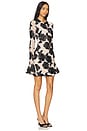 view 2 of 4 Flower Mesh Mini Dress in Warm Taupe