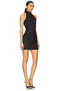 view 2 of 4 Mesh Flower Mini Dress in Black