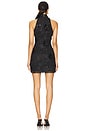 view 3 of 4 Mesh Flower Mini Dress in Black