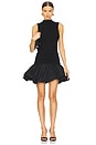 view 1 of 3 Knit Racer Cut Dress in Black