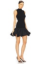 view 2 of 3 Knit Racer Cut Dress in Black
