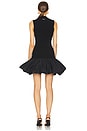 view 3 of 3 Knit Racer Cut Dress in Black