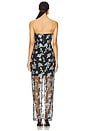 view 3 of 4 Flower Mesh Tube Dress in Black