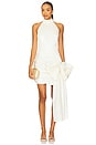 view 1 of 3 Satin Bow Dress in Egret