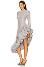view 3 of 5 Sequin Asymmetric Dress in Alloy