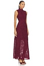 view 2 of 4 VESTIDO LONGO DE MALHA FLORAL in Zinfandel