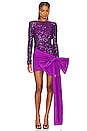 view 1 of 5 Bow Mini Dress in Purple Magic